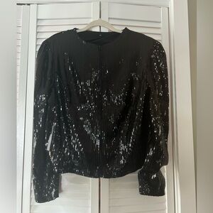 Black Long Sleeve Top